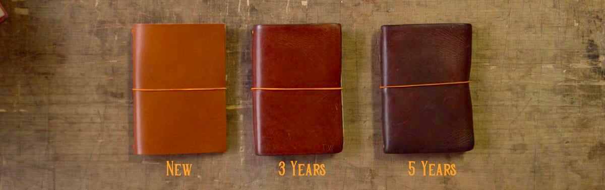 vegetable tanned leather patina