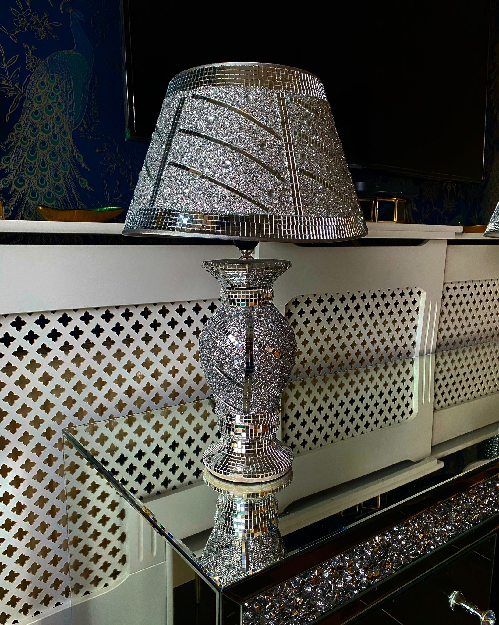 crushed diamond lamps