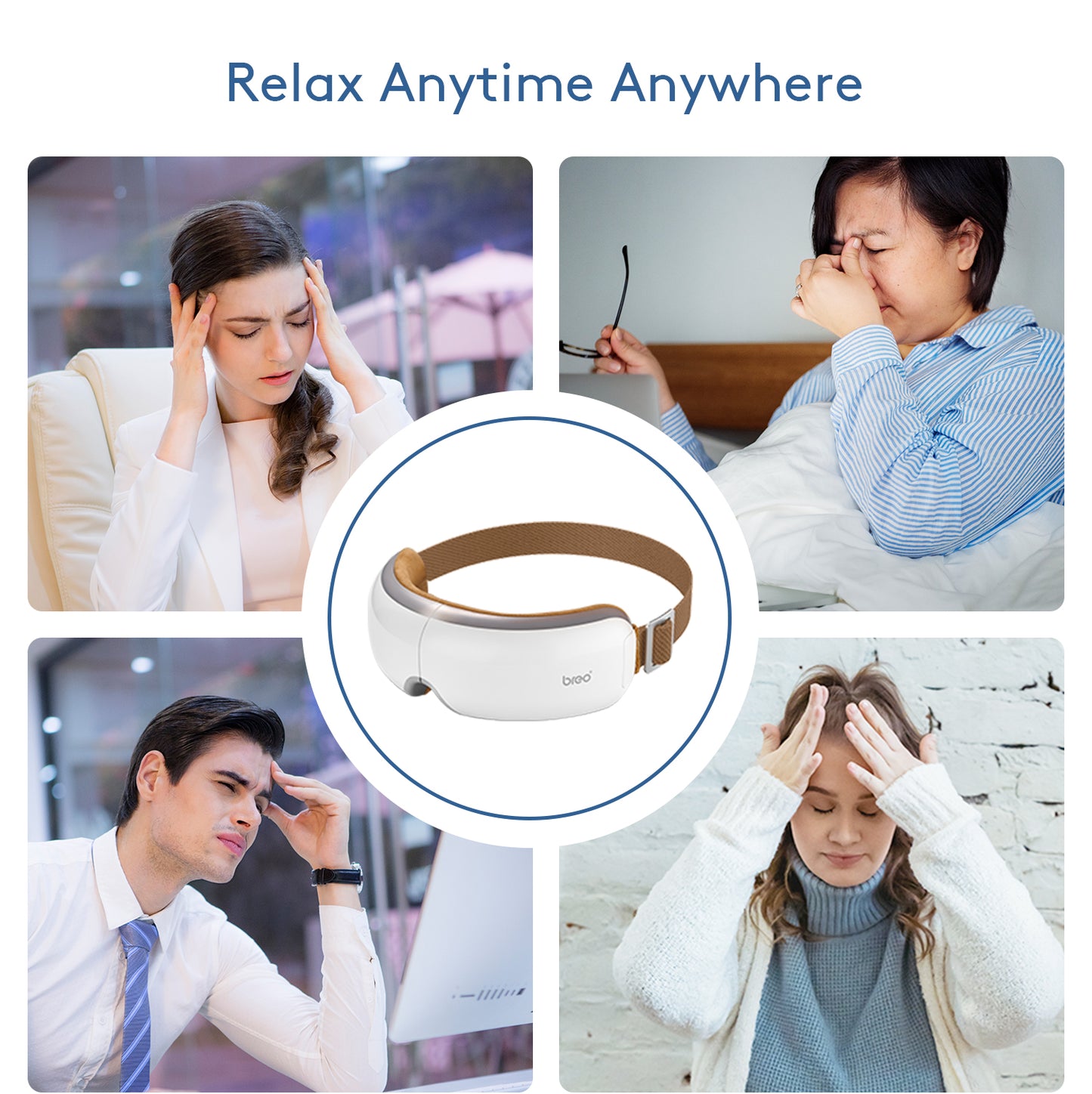 Breo iSee 4 Eye Massager Precise Temperature Relax Anytime Anywhere 