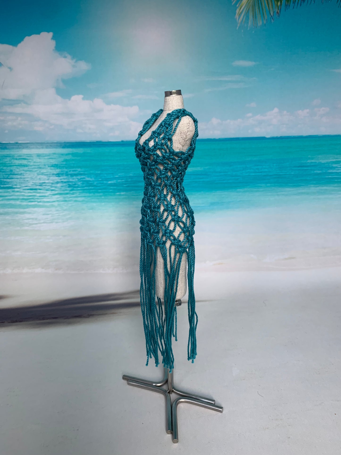 Endless Summer Fringe Swim Cover-Up Dress for 1/6 Scale Doll