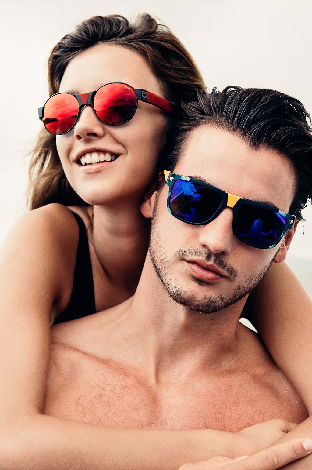 Male and Female model wearing Baendit sunglasses