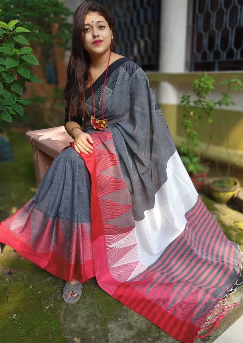 Bengal Khadi Saree – Monamaar