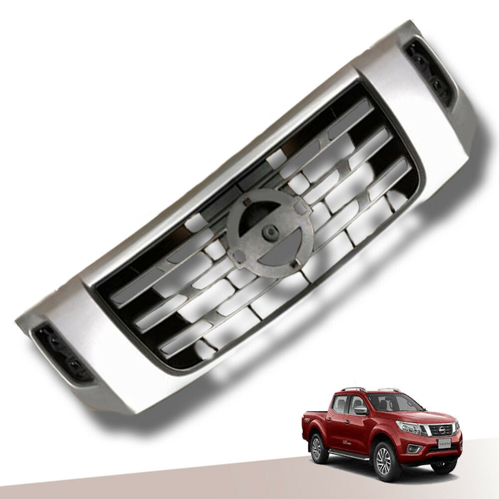 SILVER FRONT GRILL GRILLE FIT FOR NISSAN NAVARA NP300 D23 2013 