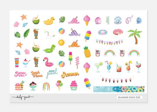 Decorative Stickers - Tropical Deco