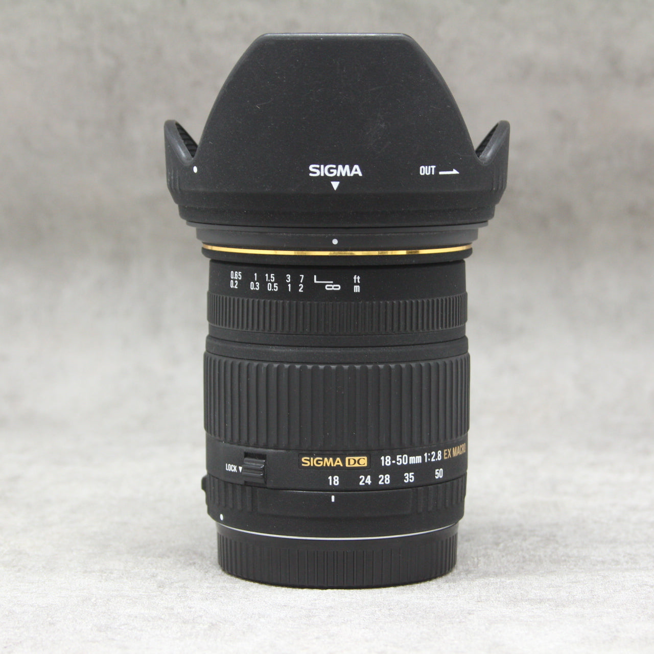 中古品 SIGMA 18‐50mm F2.8 EX DC MACRO ［キヤノン用］【1月10日(火)のYouTube生配信でご紹介】