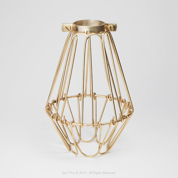 brass cage light