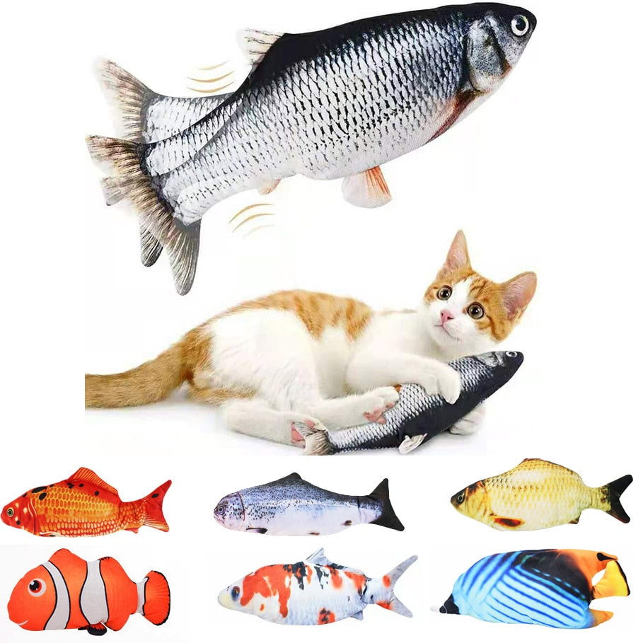 usb cat toy fish