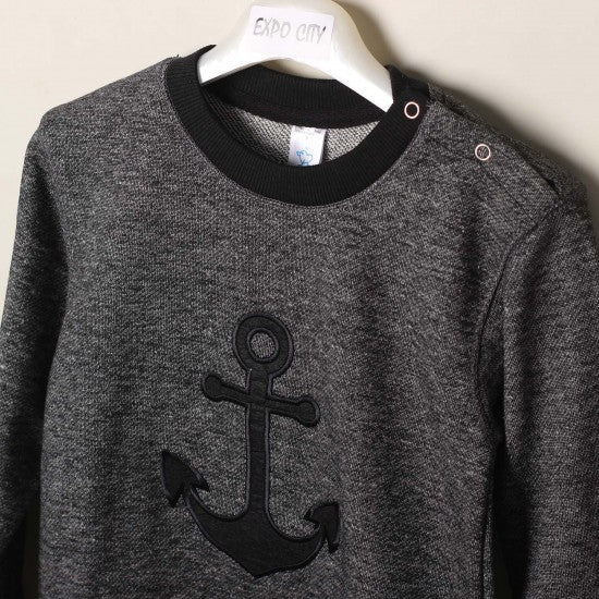 Black Anchor Design Sweatshirts
