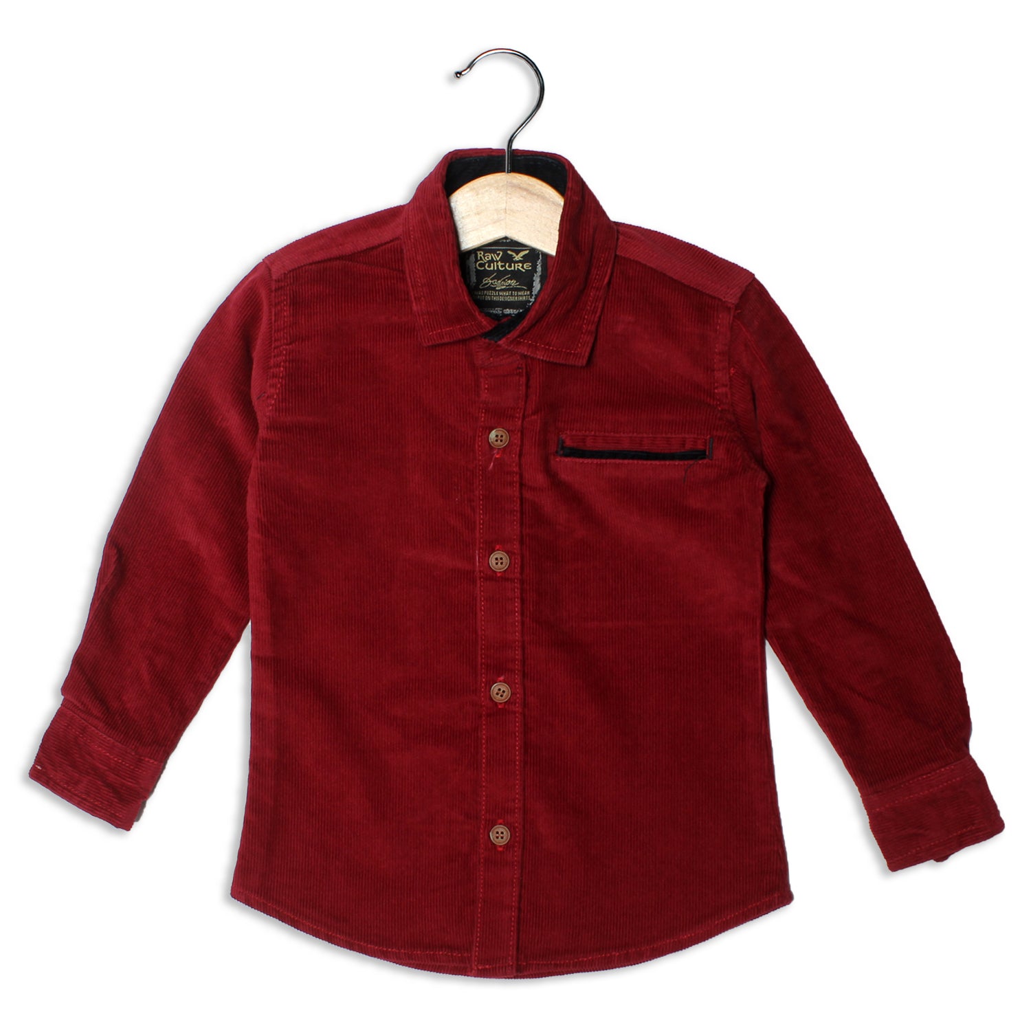 COURDRY RED FULL SLEEVES CASUAL SHIRT FOR BOYS