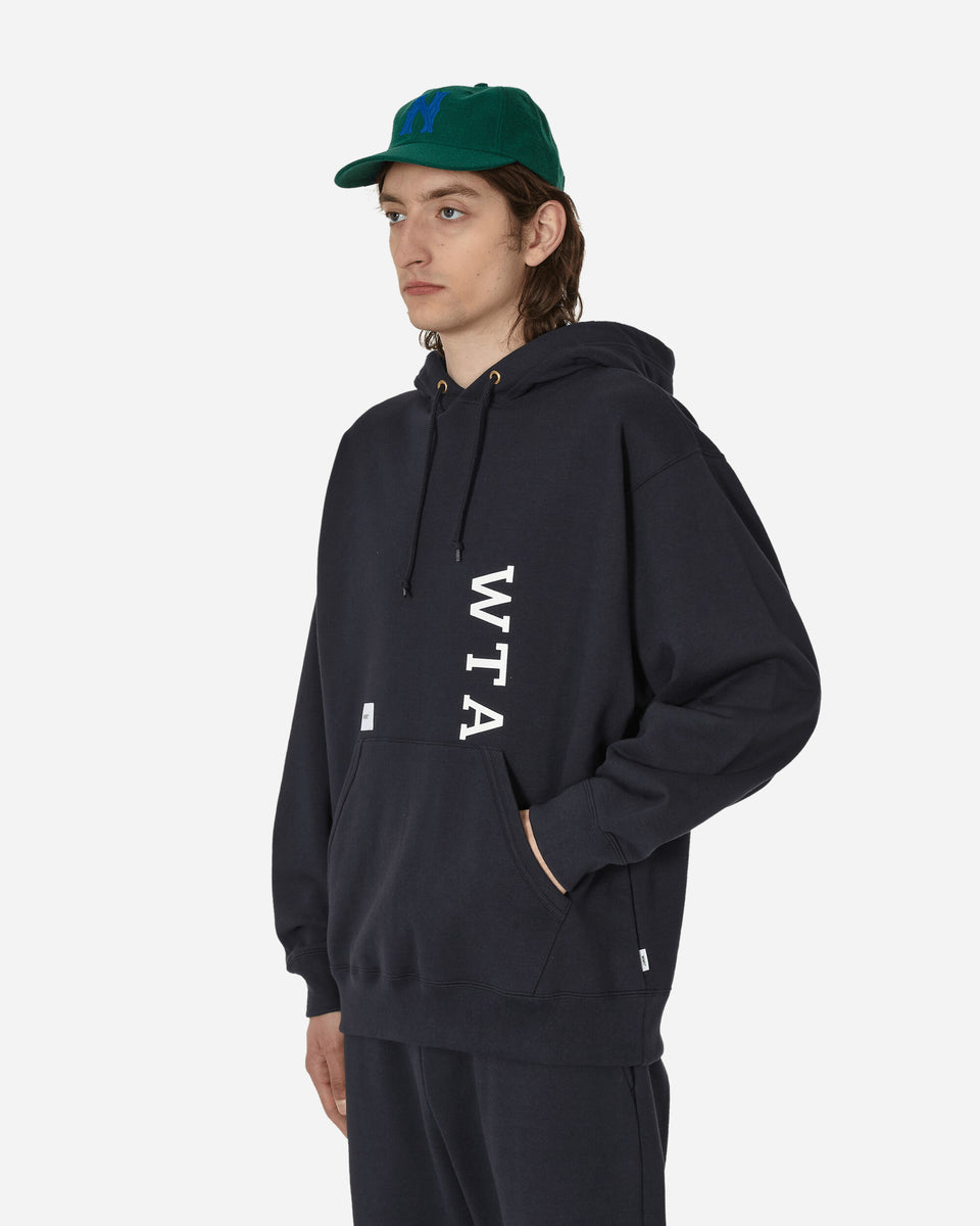 WTAPS Design 01 Hooded Sweatshirt Navy - Slam Jam Official Store