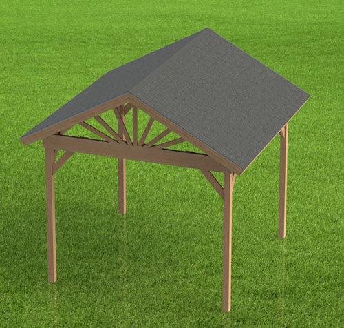 Gazebo Building Plans-Gable Roof  | 16x12 | Perfect for Hot Tubs