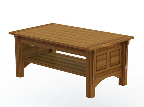 Shaker Style Coffee Table Woodworking Plans (Instructions)