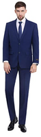 P&L Men's Suits 2-Piece Classic Fit 2 Button Office Dress Suit Jacket Blazer & Pleated Pants Set