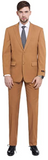 P&L Men's Suits 2-Piece Classic Fit 2 Button Office Dress Suit Jacket Blazer & Pleated Pants Set