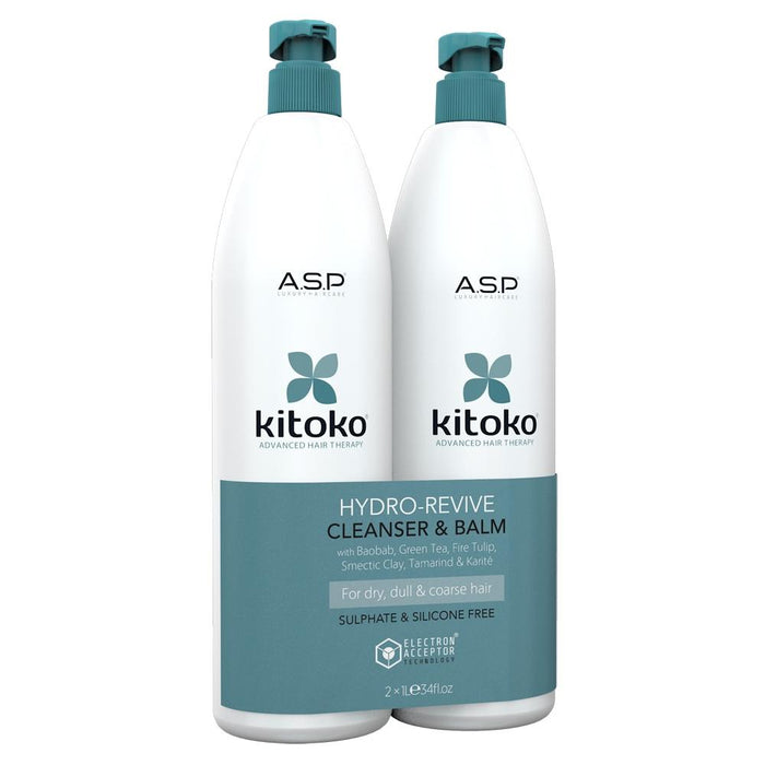 ASP Kitoko Hydro Revive Balm & Cleanser 1L Duo Pack