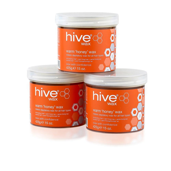 Hive Of Beauty Options Warm Honey Wax 3 Pack