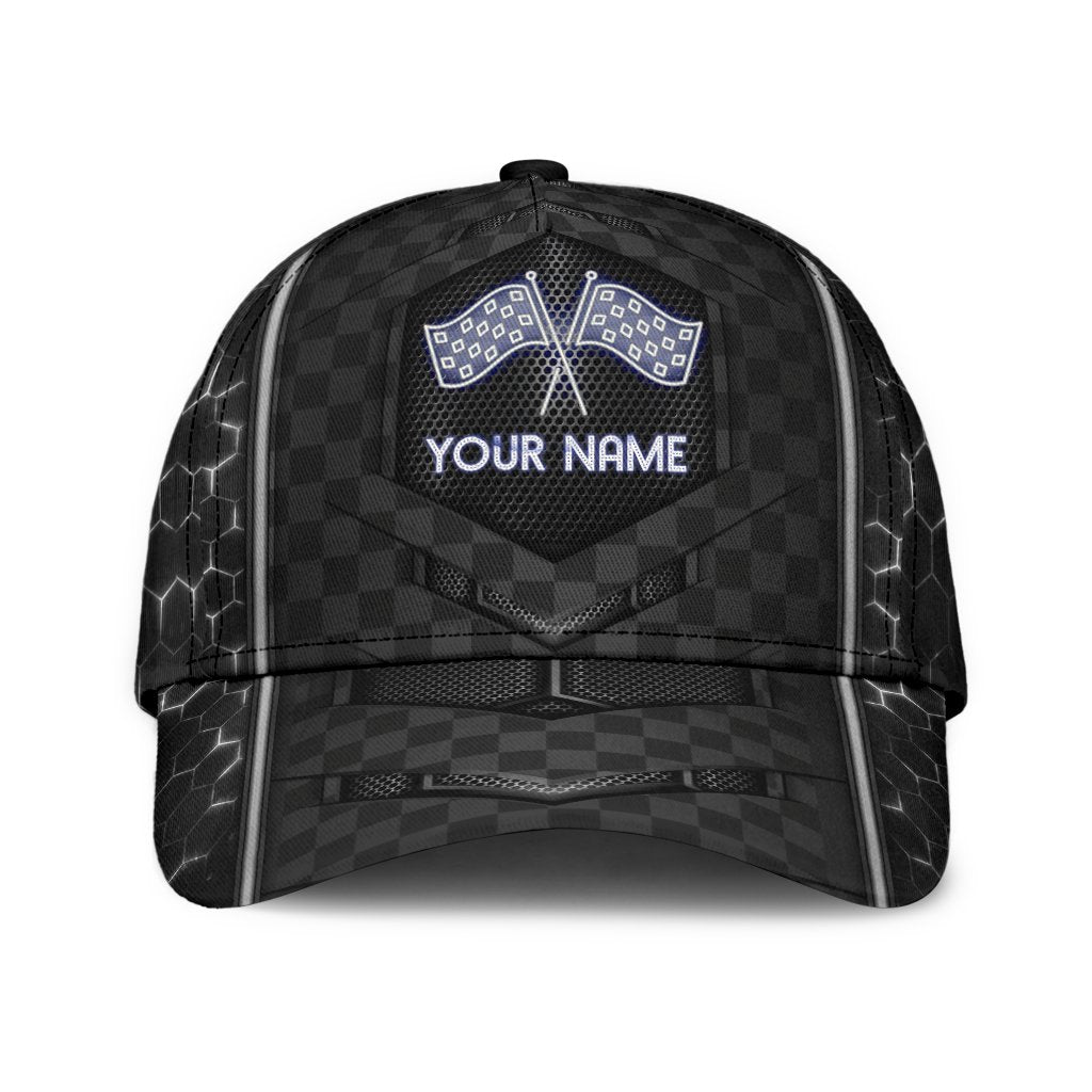 Personalizedized Neon Racing Pattern Classic Cap