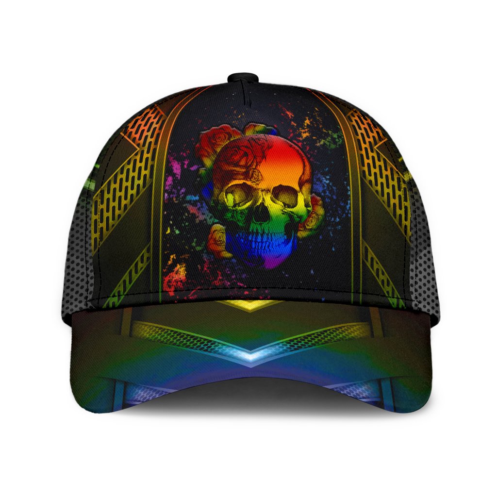 LGBT Skull Rose Classic Cap