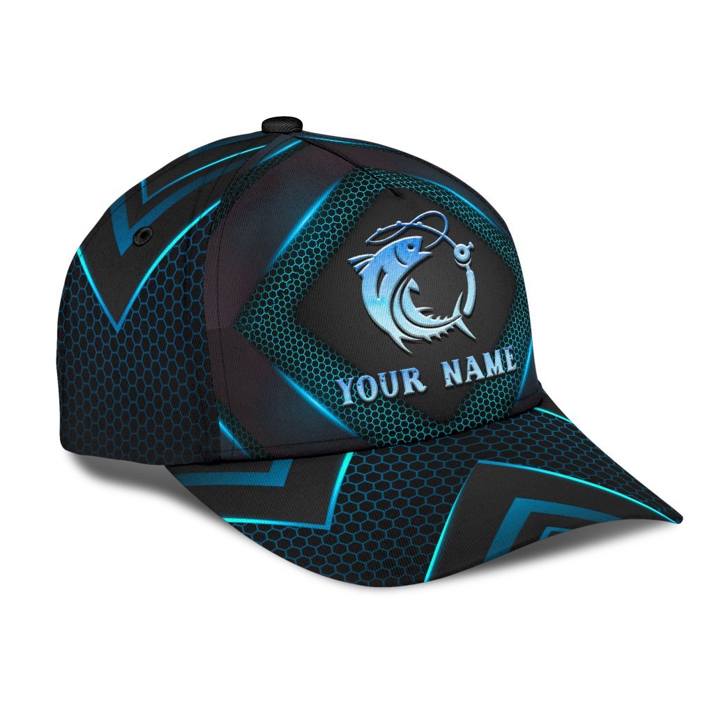 Personalized Blue Fishing Classic Cap