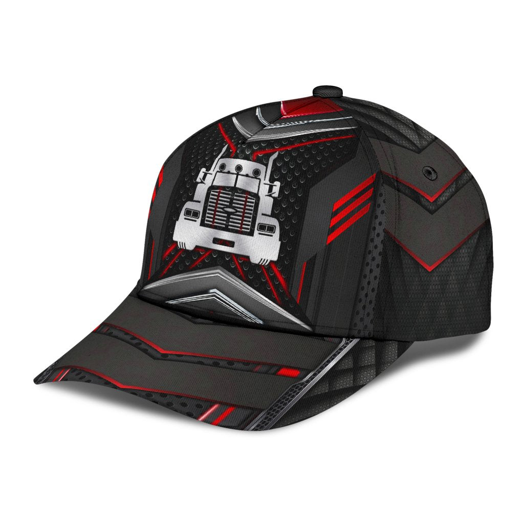 Truck Metal Carbon Black Red