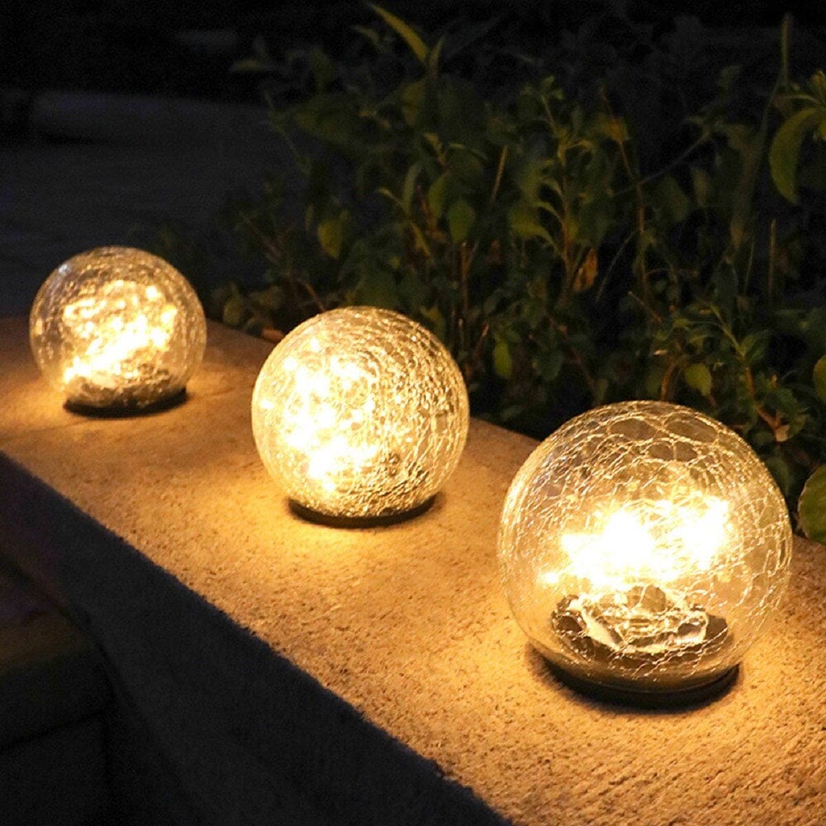 solar glass ball