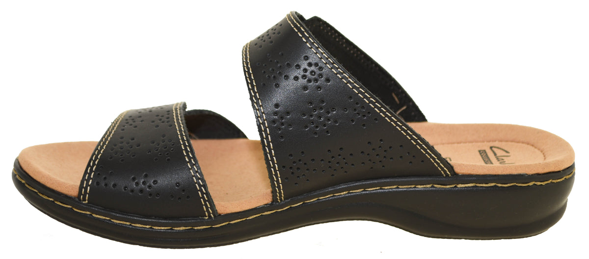 Clarks Leisa Lacole Black Leather – Comfort Shoes