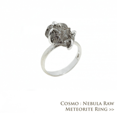 Cosmo Nebula Raw Meteorite Ring