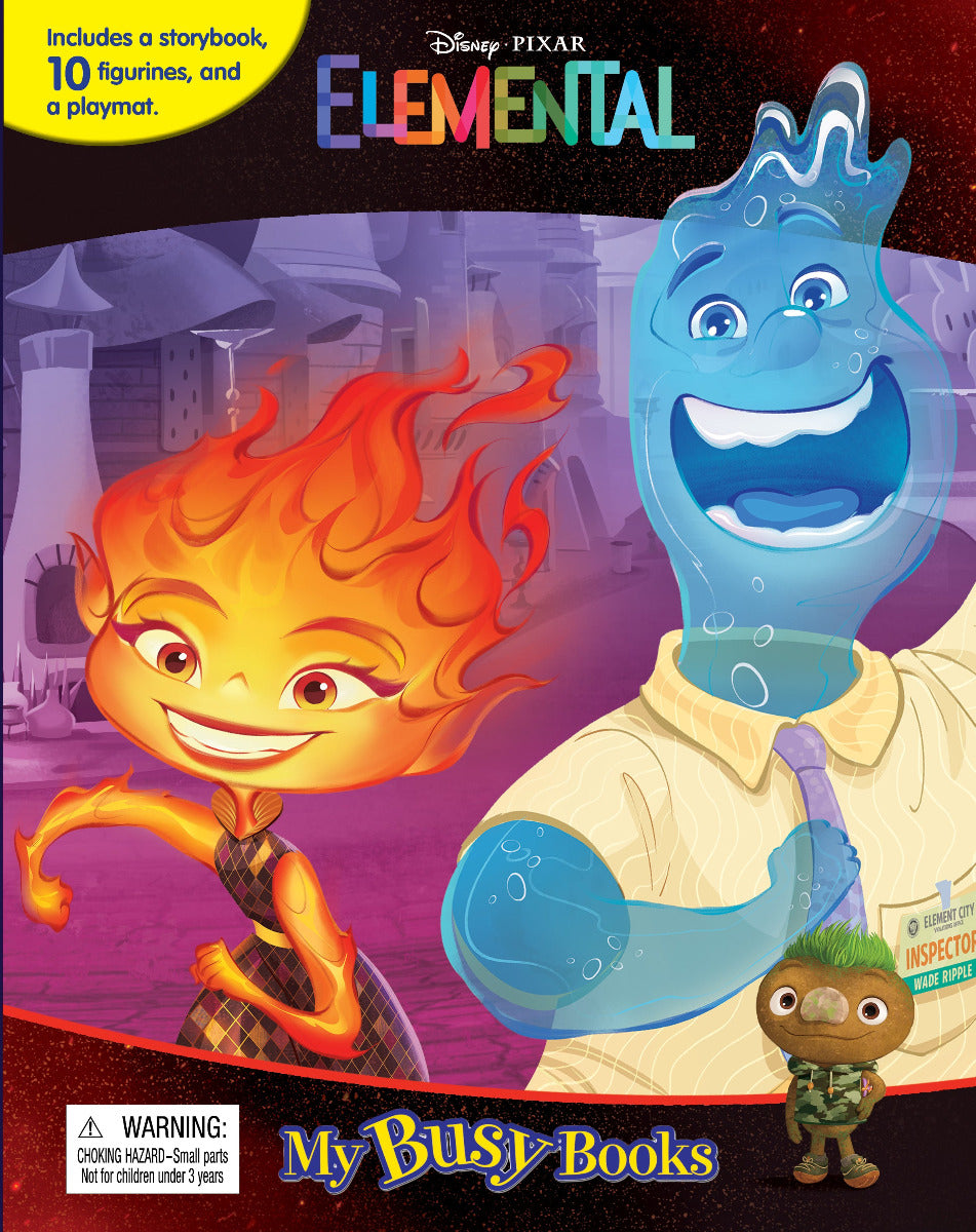 Pixar Elemental, Elemental figurines, Elemental Book Phidal