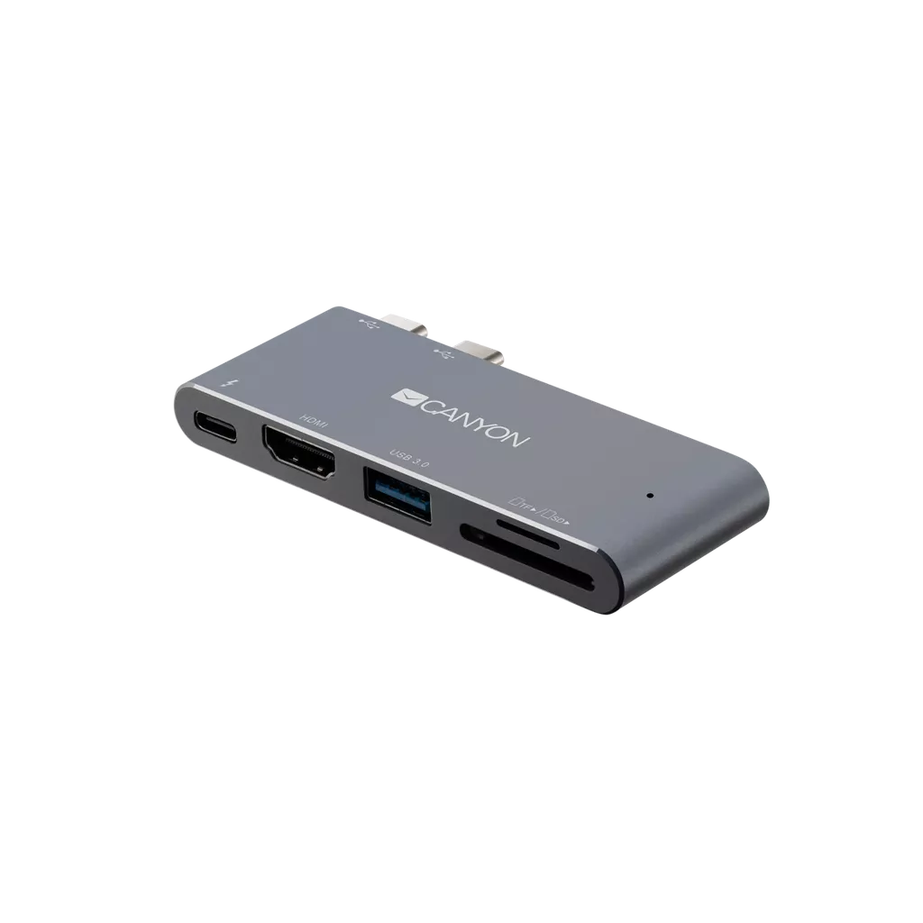 Canyon Thunderbolt Docking Station 5-in-1 - Space Grey  | TJ Hughes