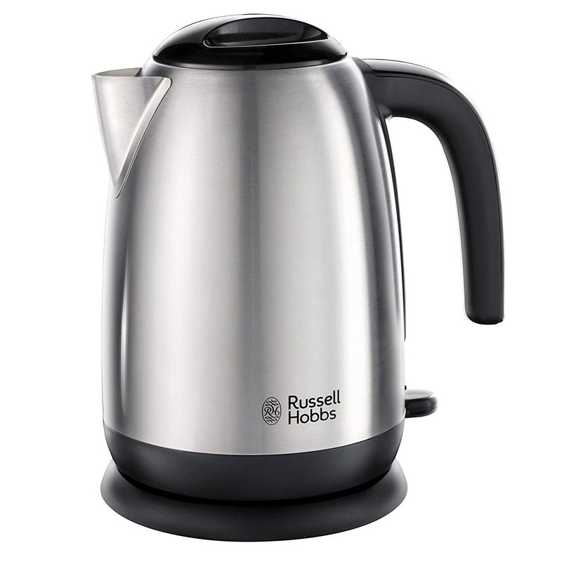 Russell Hobbs Adventure Kettle Open Handle Brushed - Silver  | TJ Hughes