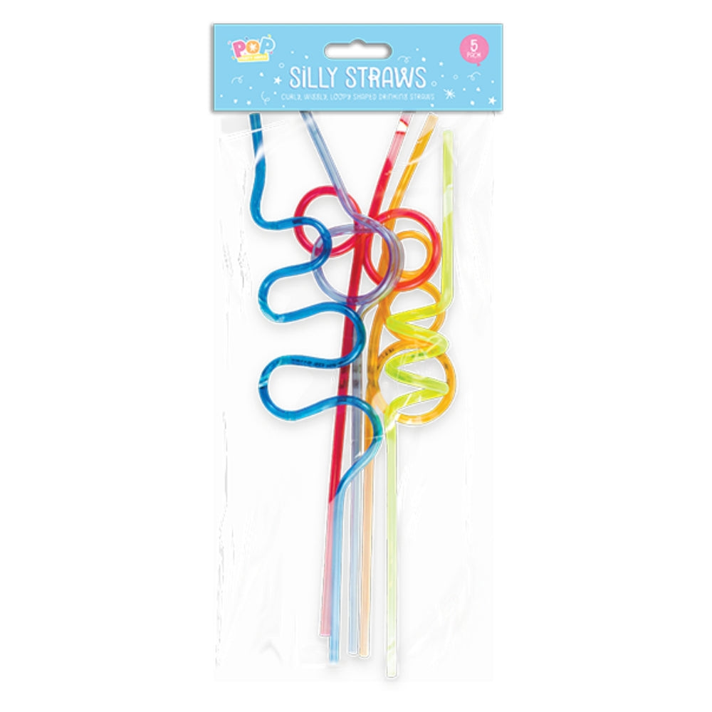 Pop Silly Straws - 5 pack  | TJ Hughes