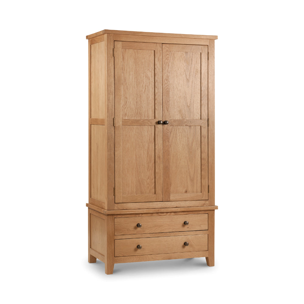 Marlborough Combination Wardrobe 1.9m- Oak - Julian Bowen  | TJ Hughes