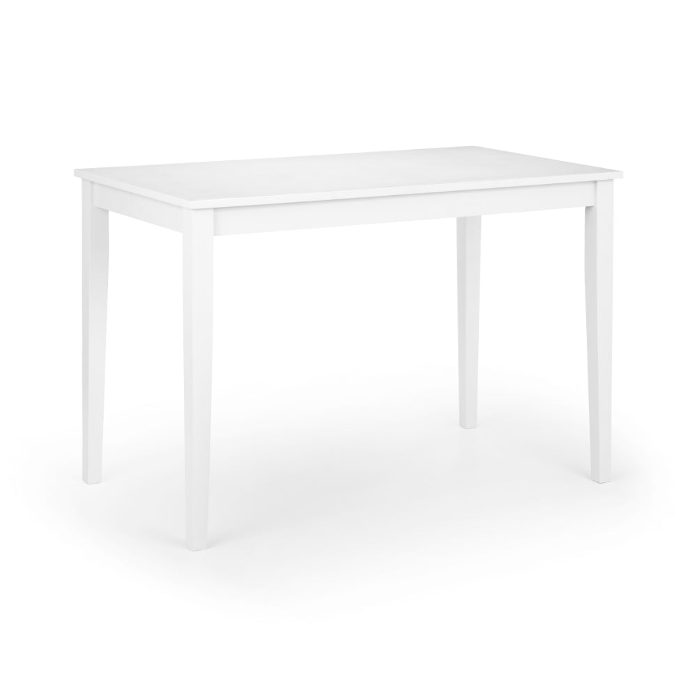 Taku Dining Table 1.1m - Satin White - Julian Bowen  | TJ Hughes