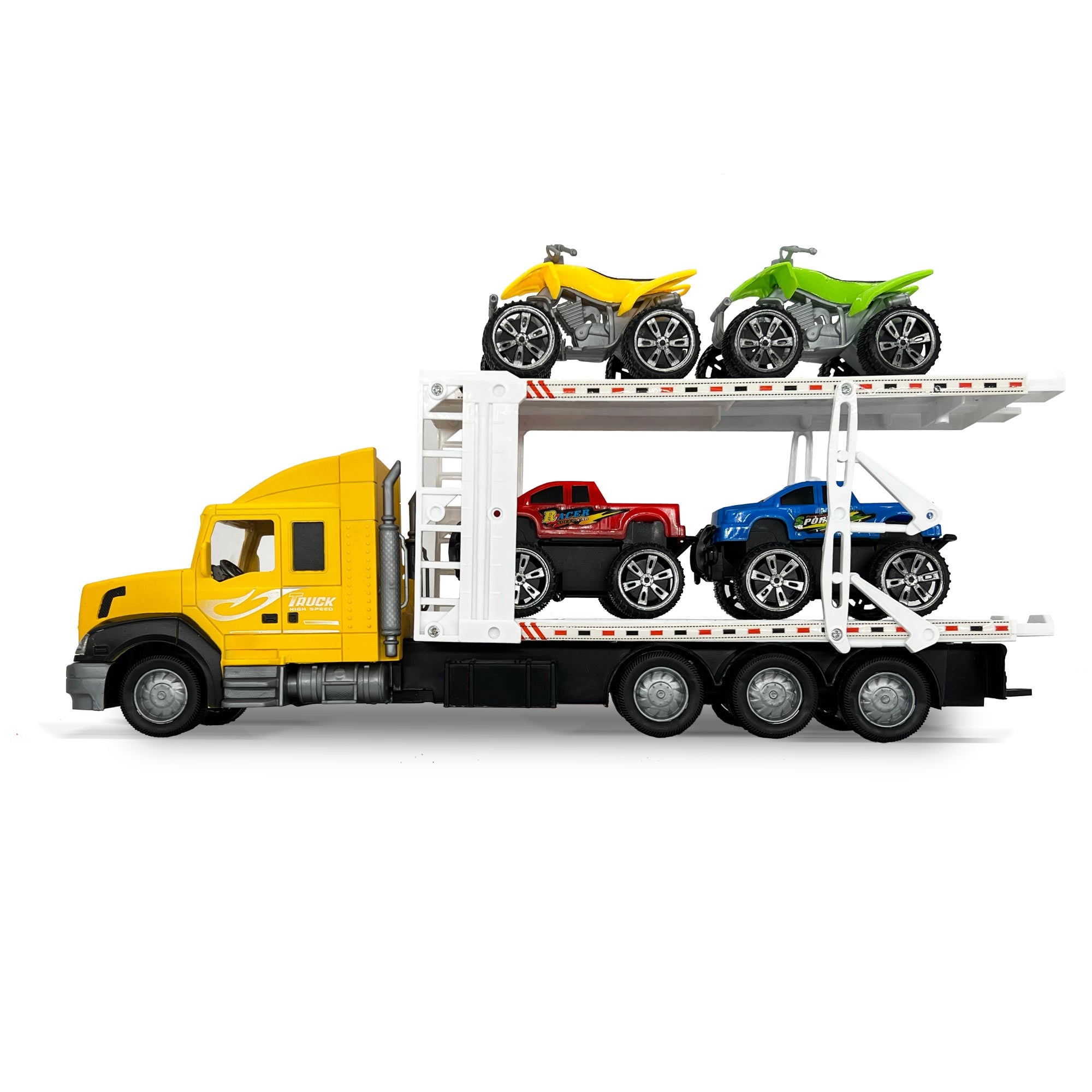 JS Toys Vehicle Transporter Set - City Truck 898 5 Piece  | TJ Hughes