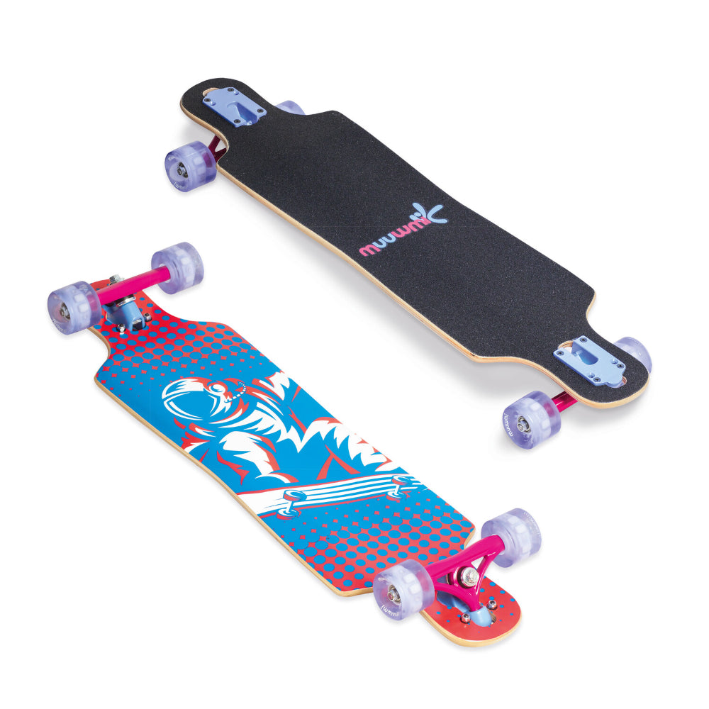 Muuwmi Longboard Compact Abec 7 Space with Lighting Wheels  | TJ Hughes