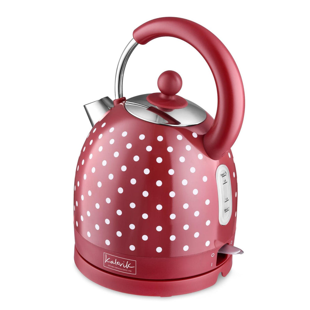 Kalorik Dome Kettle 3000W  - Red  Polka Dot  | TJ Hughes