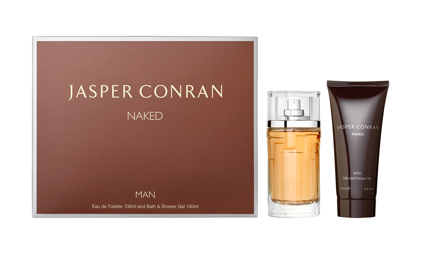 Jasper Conran Naked Man Gift Set EDT 100ml & Shower Gel 100ml  | TJ Hughes