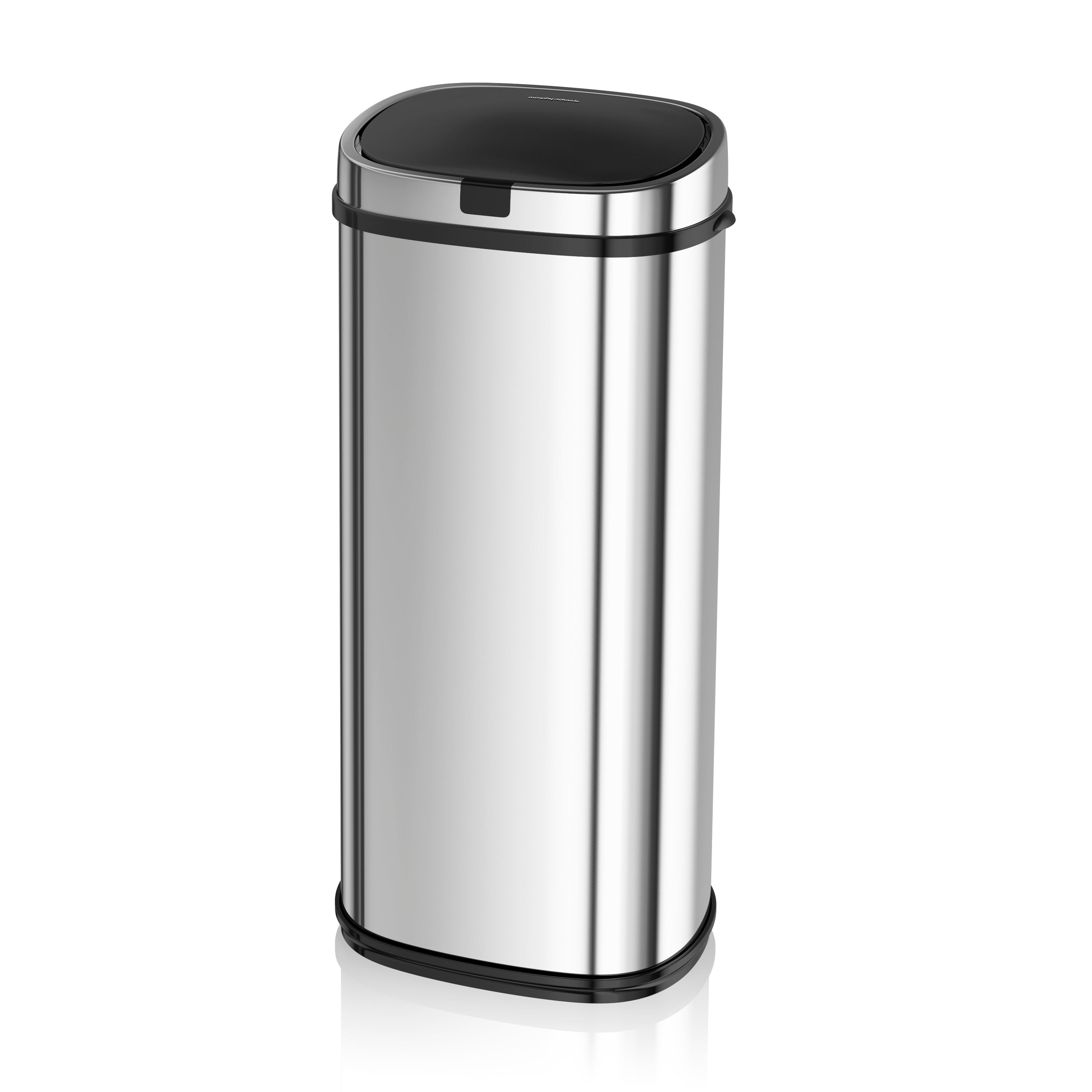 Morphy Richards Square Sensor Bin 50L  - Steel  | TJ Hughes Silver