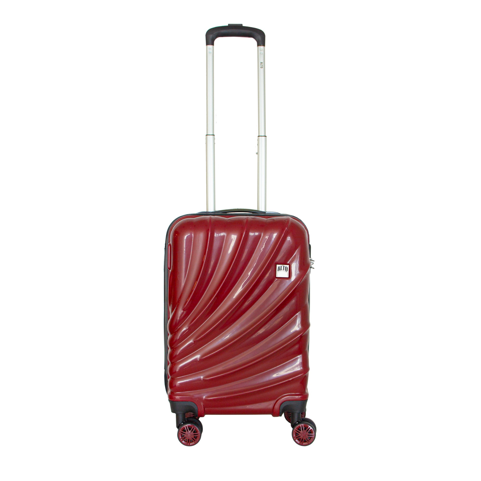Alto Global ABS Luggage Suitcase - Red - Cabin  | TJ Hughes