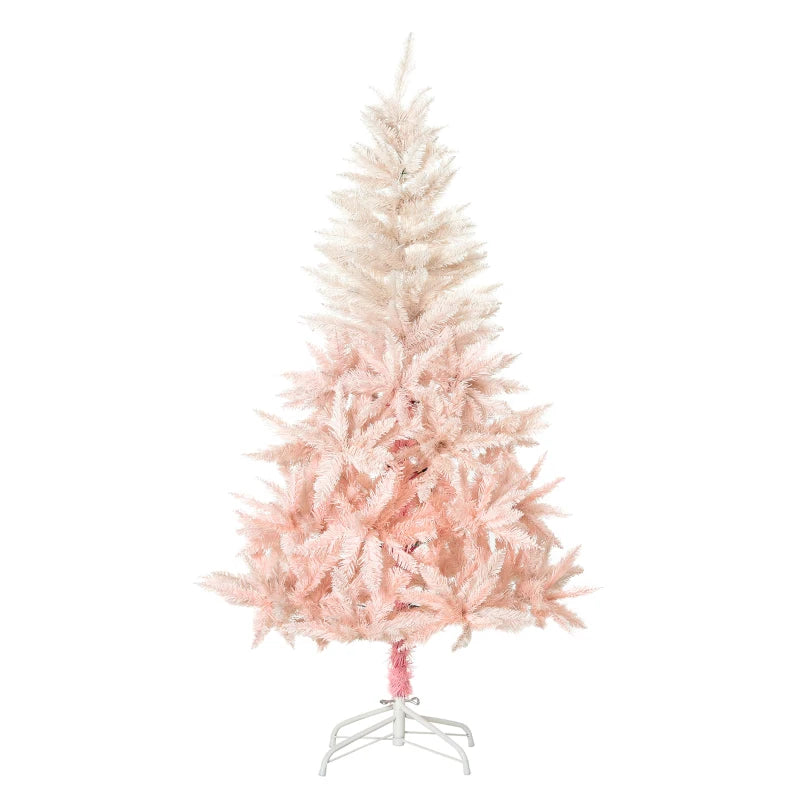 HOMCOM 5FT Pink Artificial Christmas Tree - Christmas Time  | TJ Hughes