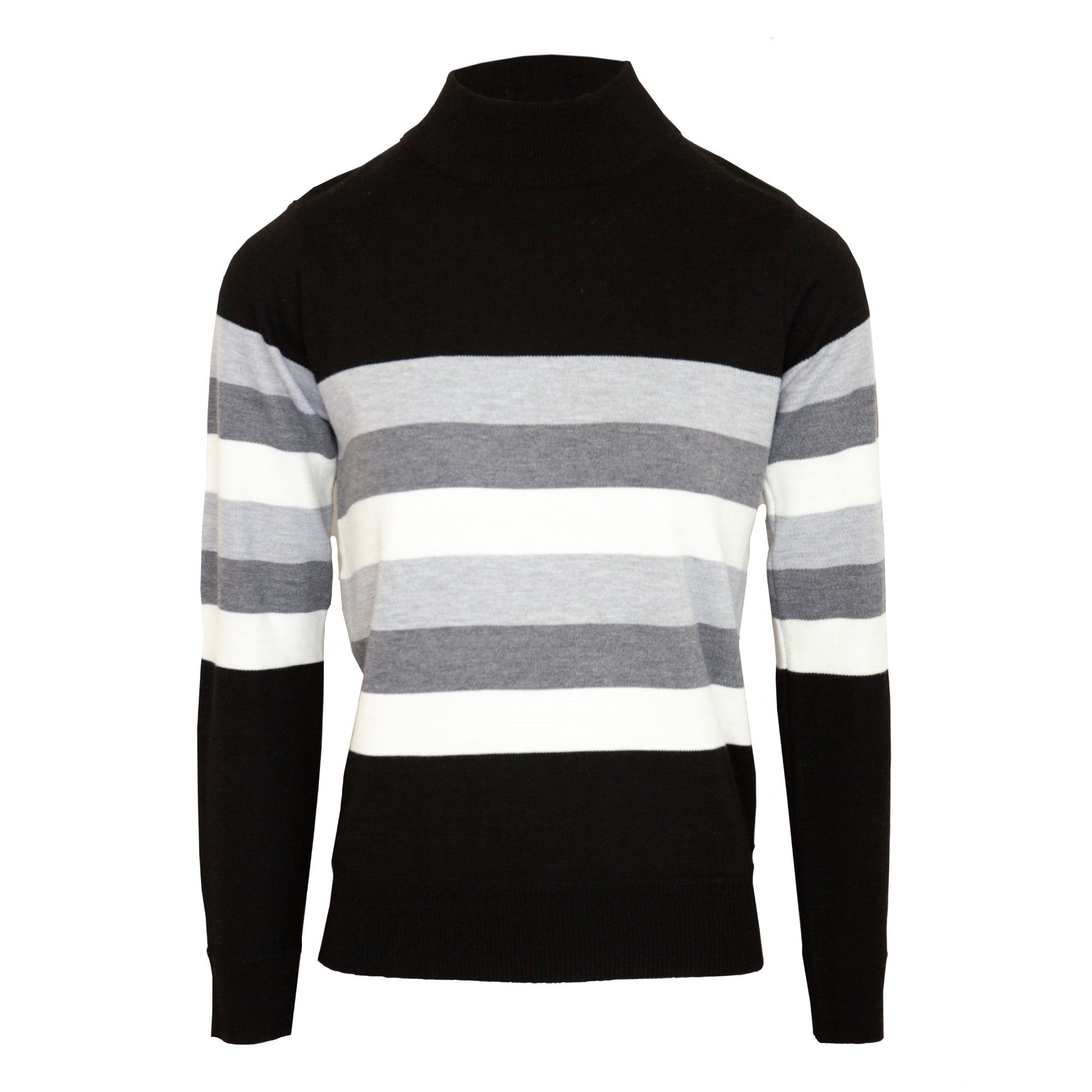 Tru Soft Touch Colour Block Ladies Jumper - Black - LARGE  | TJ Hughes