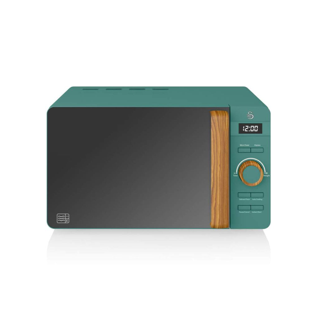 Swan Nordic Digital Microwave 20L  - Green  | TJ Hughes
