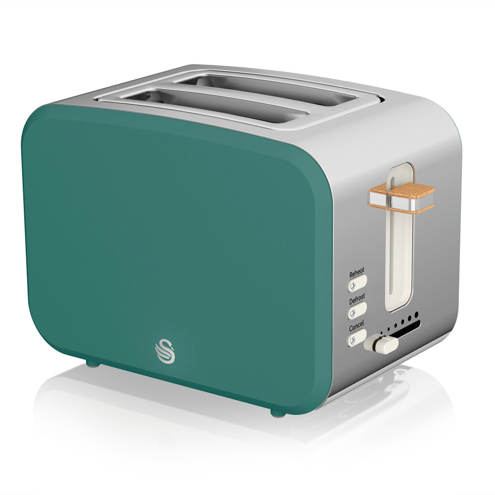 Swan Nordic 2 Slice Toaster  - Green  | TJ Hughes