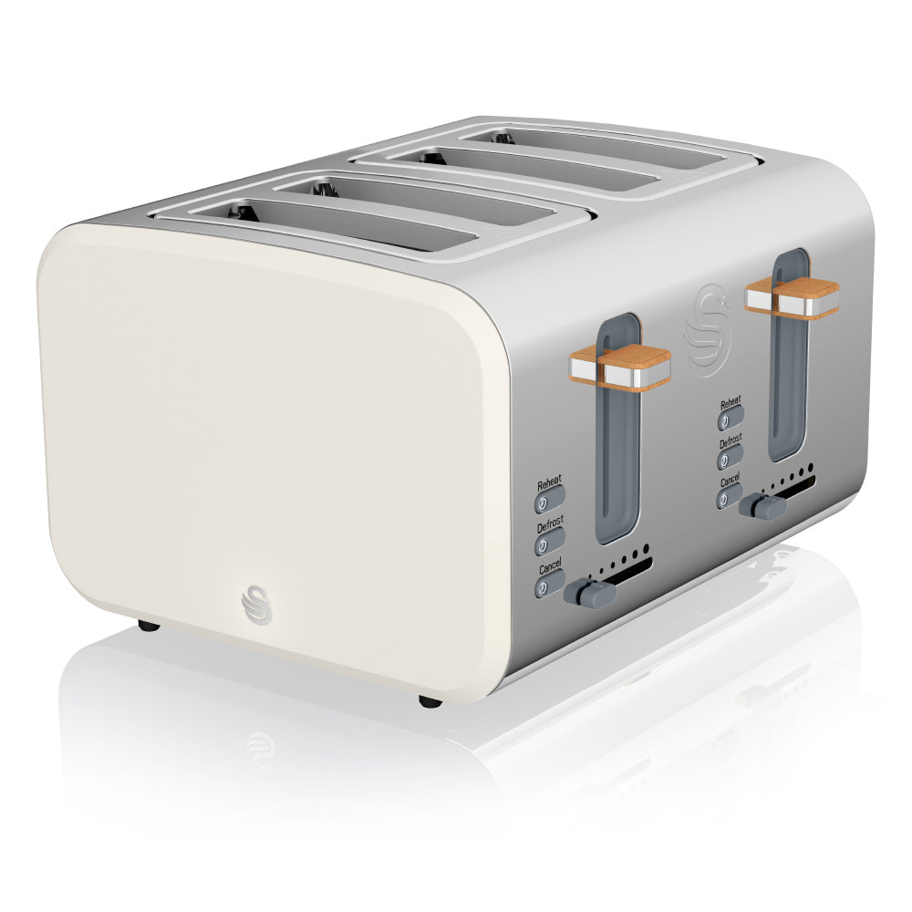 Swan Nordic 4 Slice Toaster  - White  | TJ Hughes