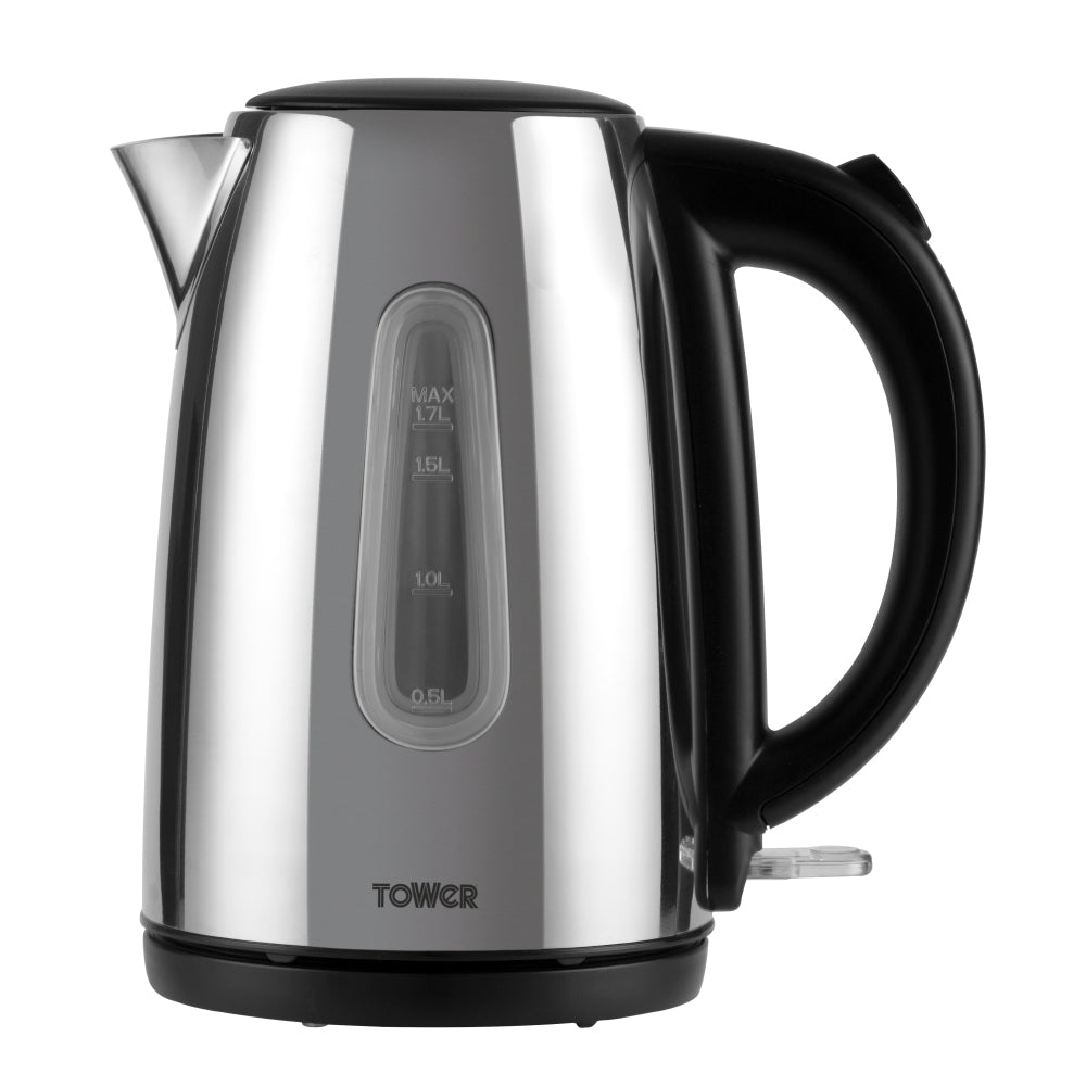 Tower Infinity Jug Kettle 3KW 1.7L  - Stainless Steel  | TJ Hughes Silver
