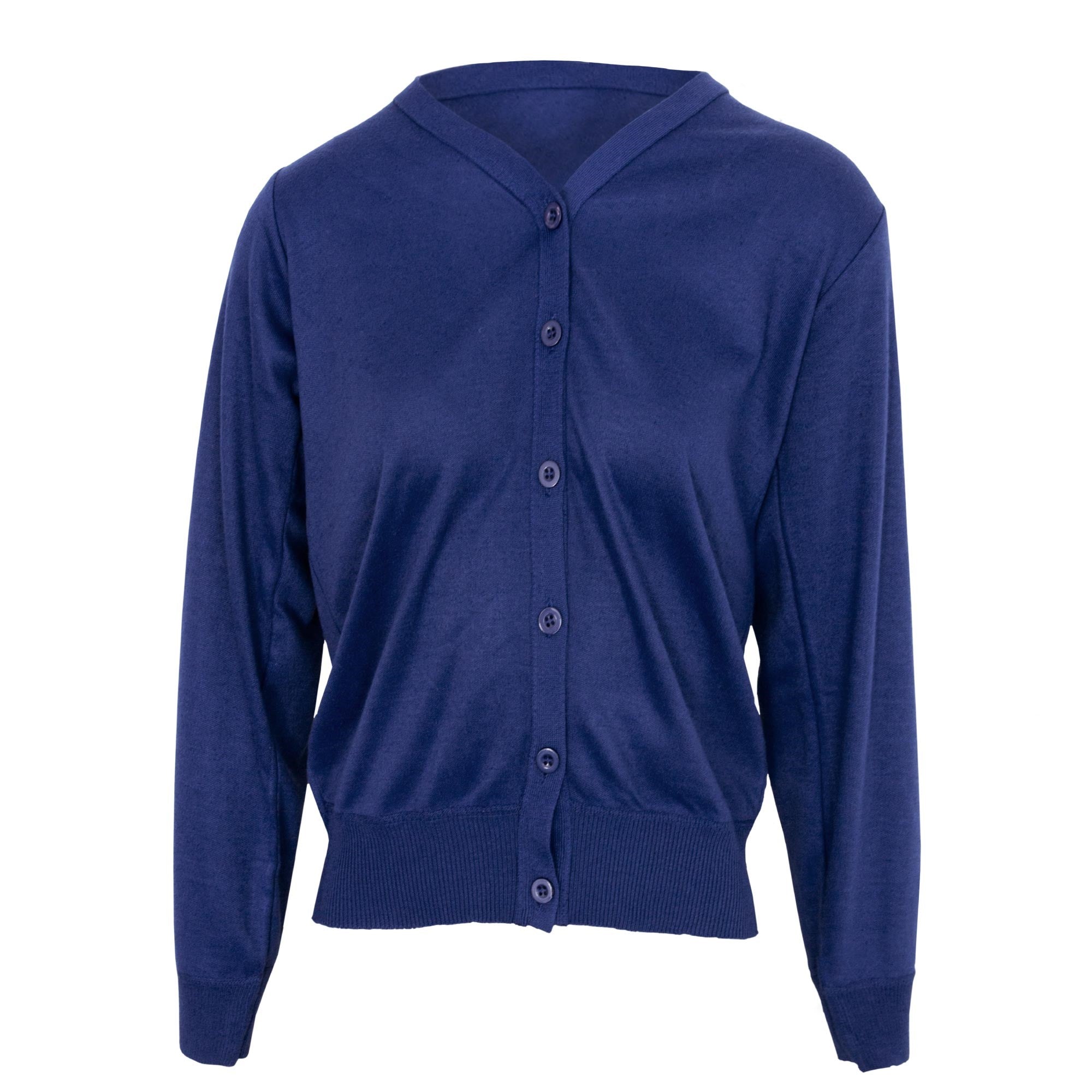 Tru Soft Touch V Neck Cardigan - Blue - LARGE  | TJ Hughes