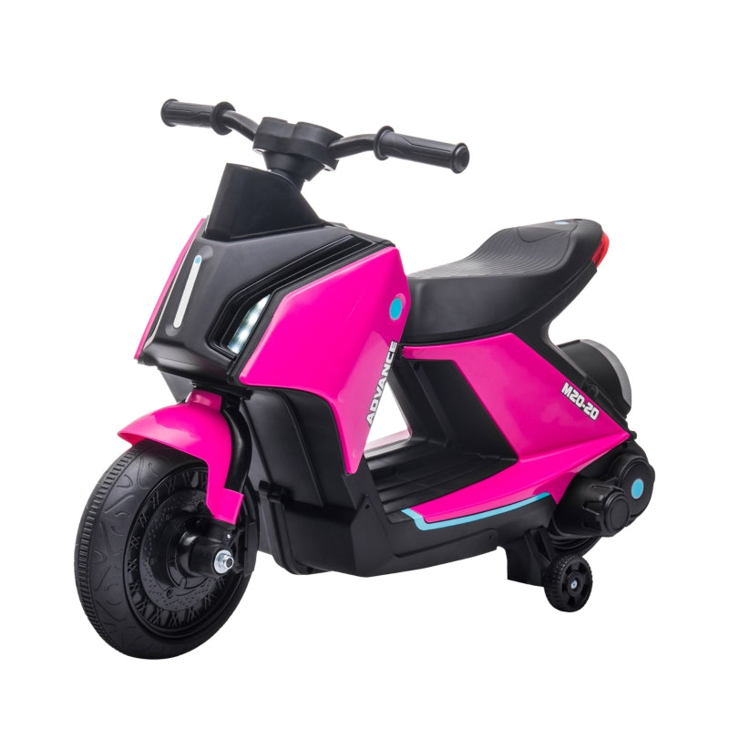 HOMCOM Kids Electric Ride On Motorcycle Bike 6v - Pink  | TJ Hughes