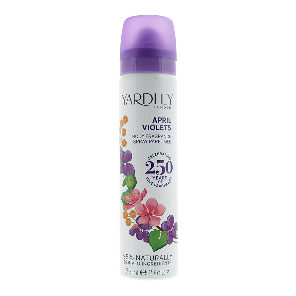 Yardley April Violets Deodorant Spray 75ml  | TJ Hughes