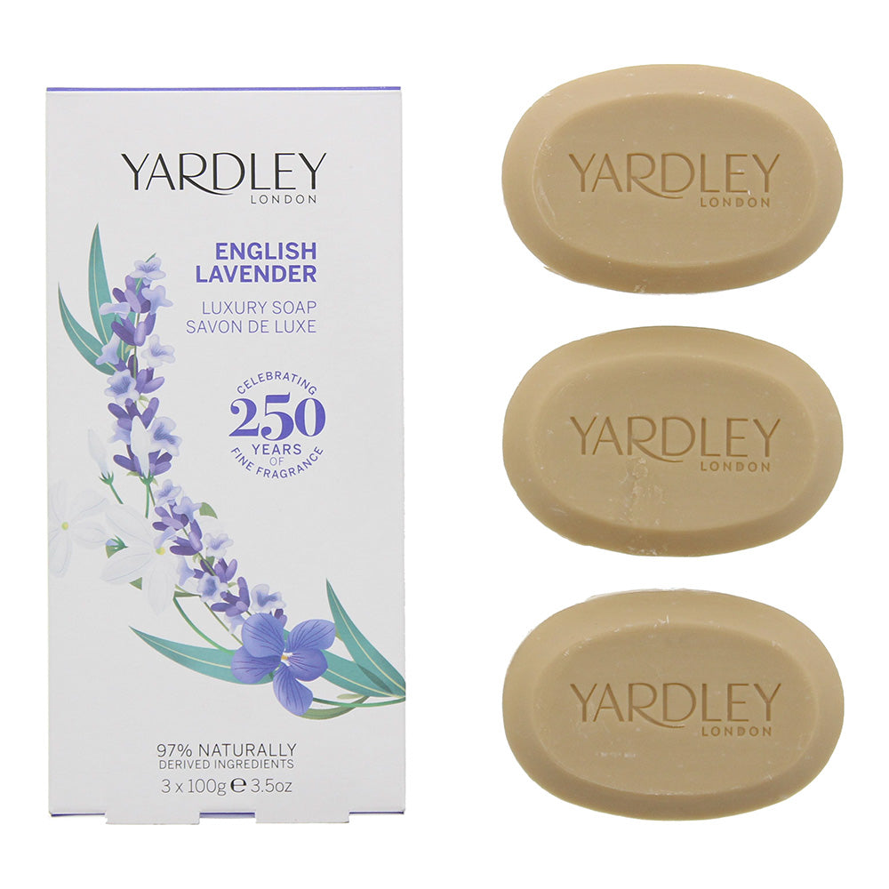 Yardley English Lavender 3 Piece Gift Set: Soap 3 x100g  | TJ Hughes