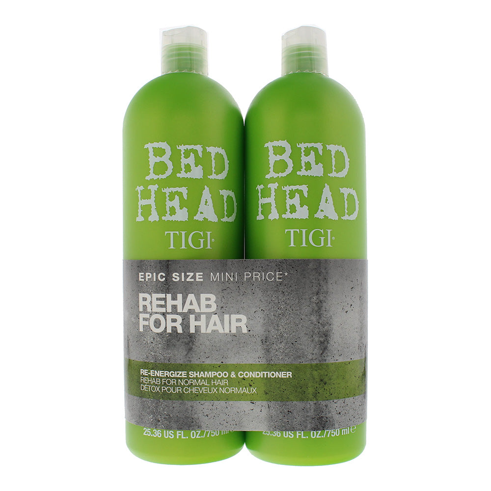 Tigi Bed Head Re-Energize Shampoo & Conditioner 750ml Duo Pack  | TJ Hughes